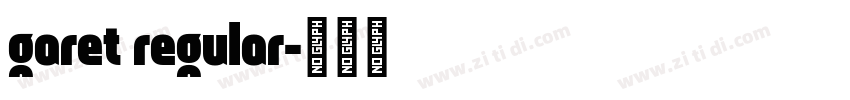garet regular字体转换